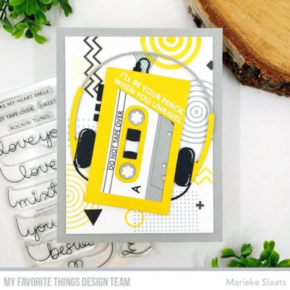 MY FAVORITE THINGS CLEAR STAMP SET take shape 90s 80s retro look